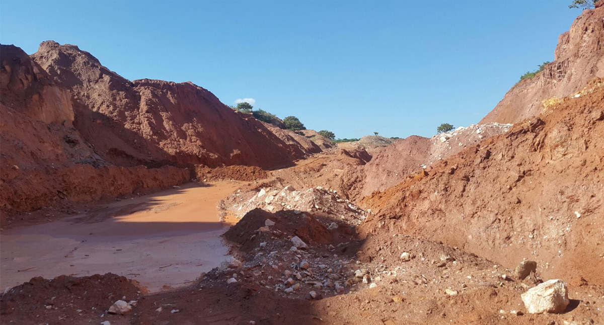 minas de cuarzo rosa
