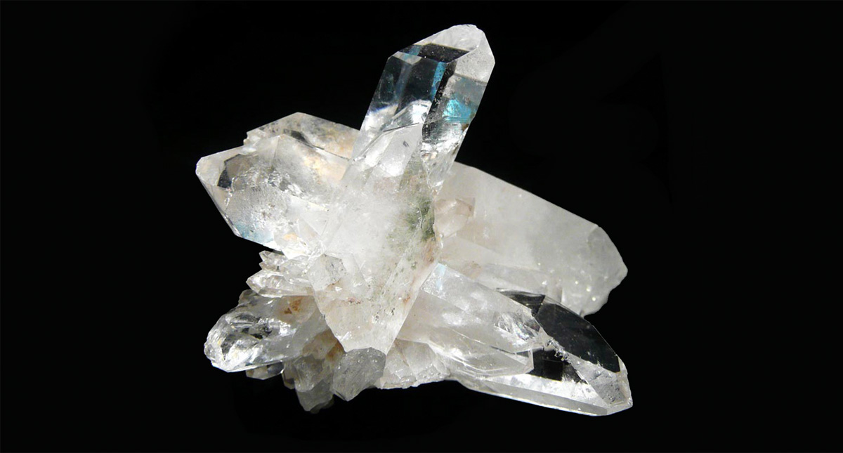 drusas de cuarzo limpias