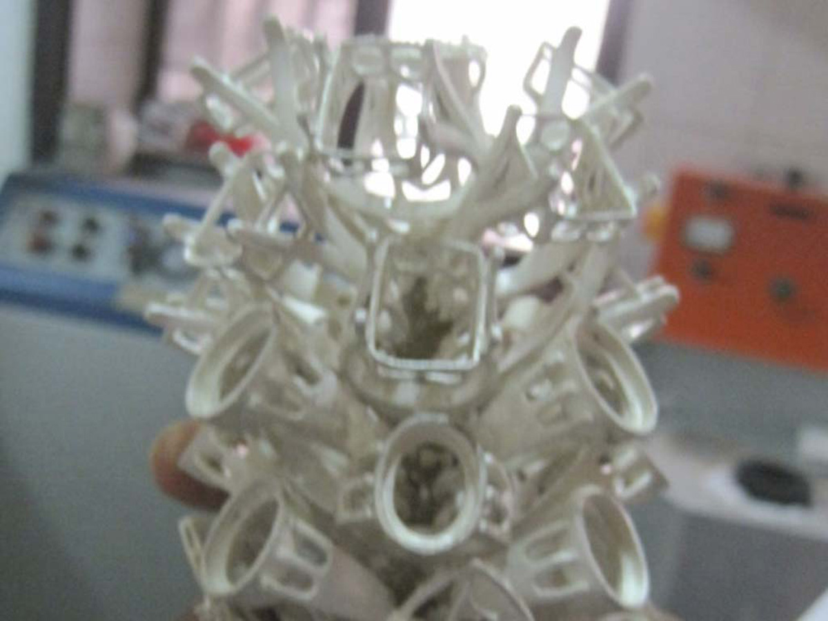 resultado de los anillos de plata despues de retirar el molde