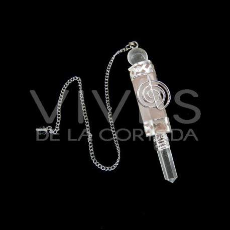 Péndulo Cho Ku Rei Cuarzo Rosa