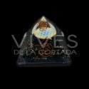 Pyramide d'Orgonite Obsidienne 7,5x7,5cm