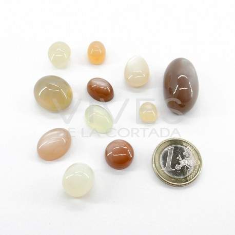 Cabochões de Adularia (Pacote 10gr)