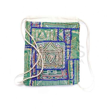 Mochila de cordas de tecido