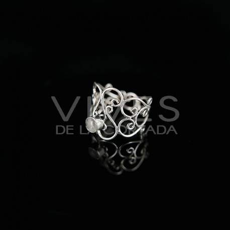 Anel prateado A24