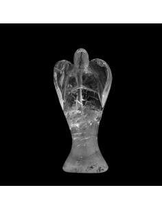 Anjos esculpidos em quartzo branco. 2