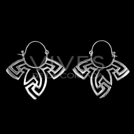 Boucles d'oreilles plaqué argent -P58-