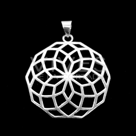 Pendentif plaqué argent -C43-