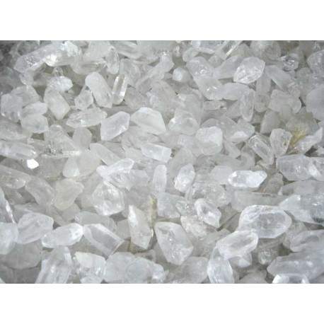 Puntas de cuarzo blanco en bruto pequeñas