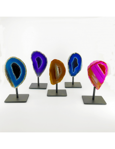 Piédestal en agate teintée 2