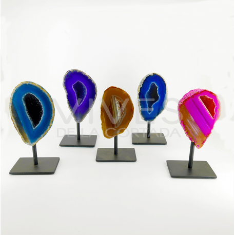 Piédestal en agate teintée