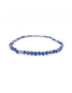 Pulseira de cianite facetada de 3 mm