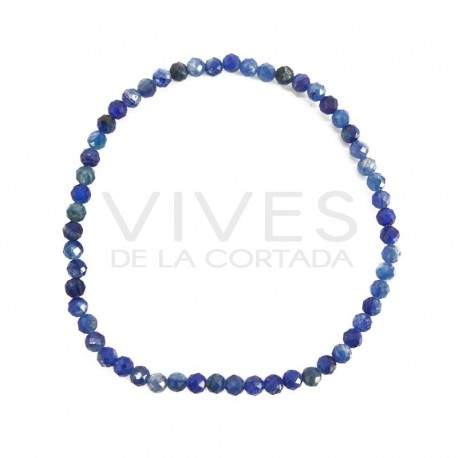 Pulseira de cianite facetada de 3 mm