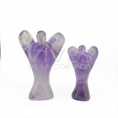 Anjos esculpidos em ametista (embalagem de 500gr)