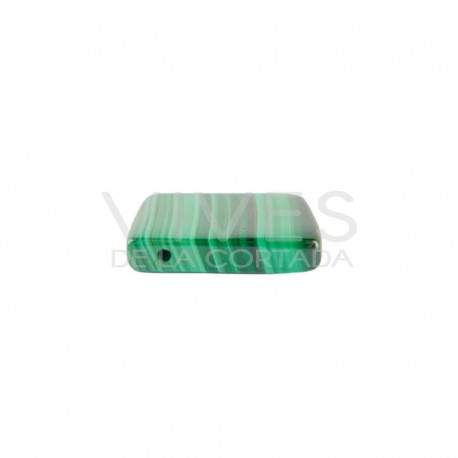 Pendentif de Malachite rectangulaire avec trou