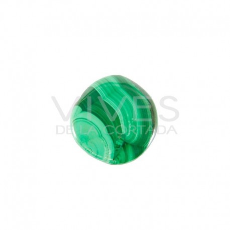 Pendentif malachite Galet Plat