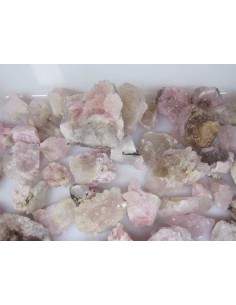 Quartz pink crystallized
