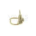 Anillo de Bronce con Mineral Aleatorio -33-