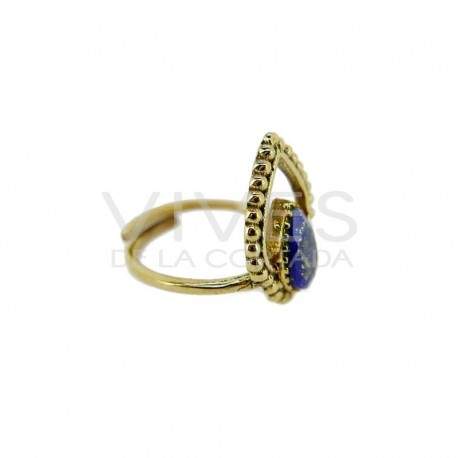 Bague de bronze avec minerai aléatoire -37-