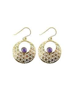 Boucles d'oreilles de bronze avec minerai aléatoire -42-