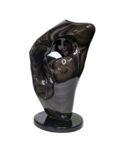 Sculpture en obsidienne arc-en-ciel FO2 2
