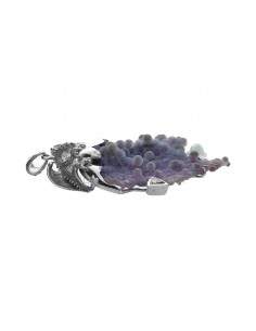 Pendant Grape Chalcedony Dragon in 925 Sterling Silver 2