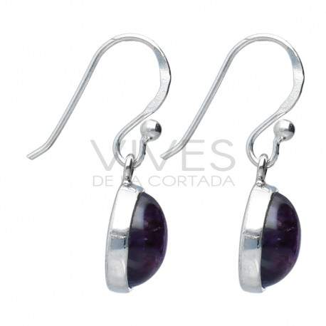 Oval Amethyst Set in 925 Sterling Silver