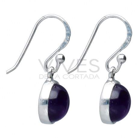 Amethyst Circle Set in Sterling Silver 925