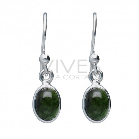 Green Tourmaline Set in 925 Sterling Silver