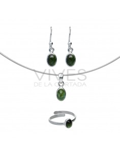 Tourmaline verte en argent 925