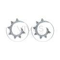 Boucles d'oreilles en plaqué argent (P9)