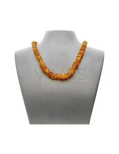 Collier Puce ambre clair