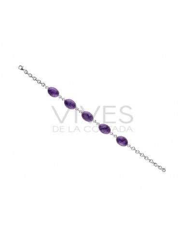 Large Charoite Bracelet in 925...