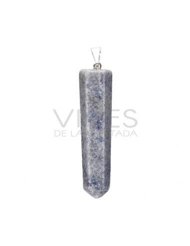 Polished Blue Quartz Point Pendant