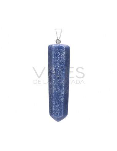 Polished Blue Quartz Point Pendant