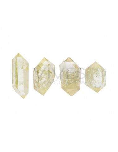 Bitermines polies de citrine chauffée