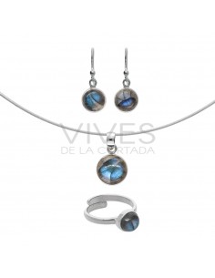 Labradorite Circle Set in...