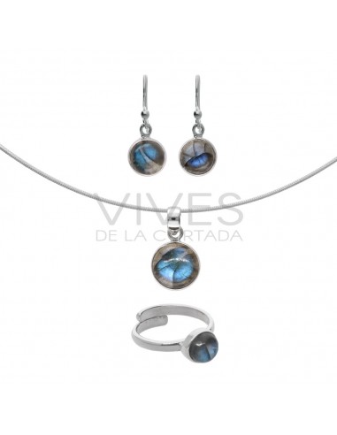 Ensemble de cercles de labradorite en...