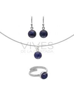 Sodalite Circle Set in...