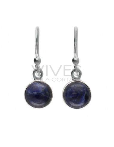 Sodalite Circle Set in Sterling...