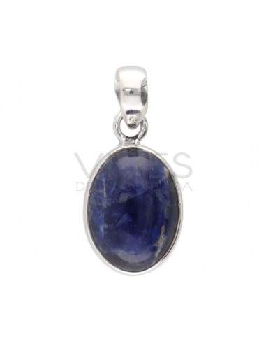 Sodalite Oval Set in Sterling Silver 925