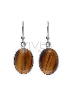 Pendientes Óvalo de Ojo de...