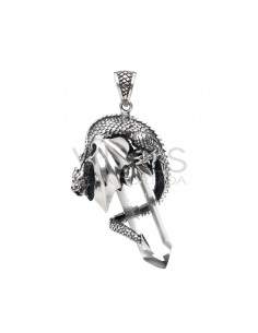 Pendentif Dragon en argent...