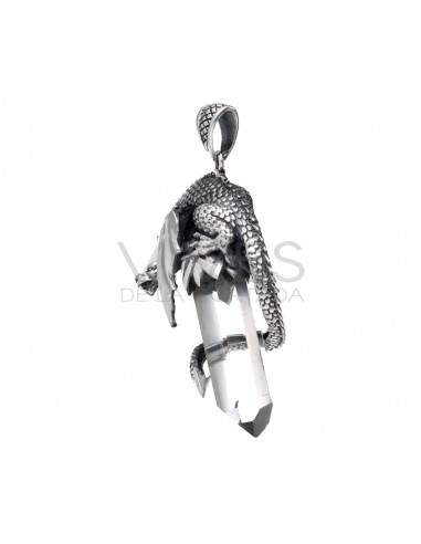 Pendentif Dragon en argent 925 avec...