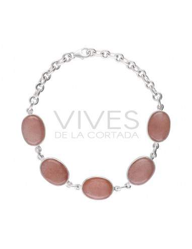 Pulseira de Adularia Mediana em...