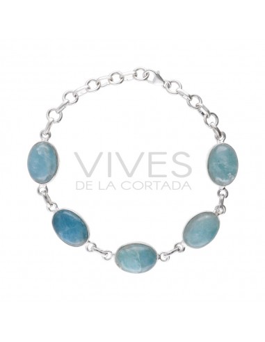 Medium Aquamarine Bracelet in...