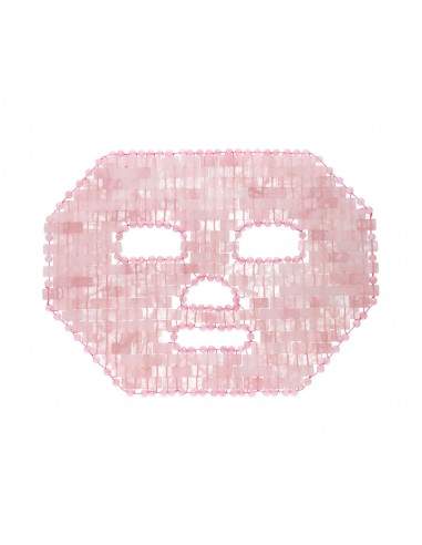 Máscara facial de quartzo rosa