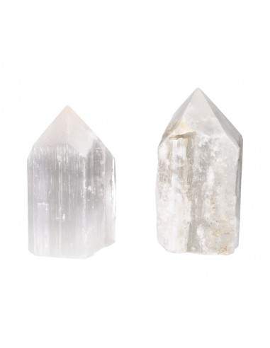 Puntas Semipulidas de Selenita