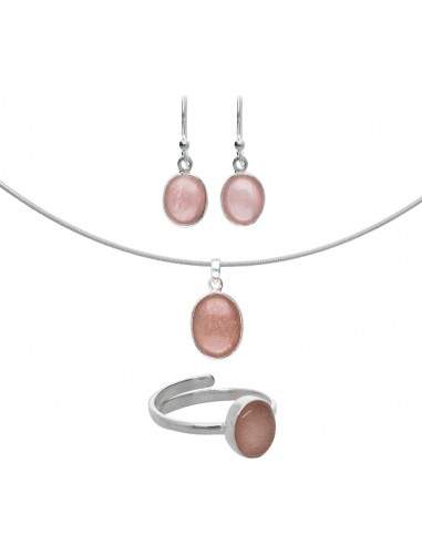 Adularia Oval Set in Sterling Silver 925