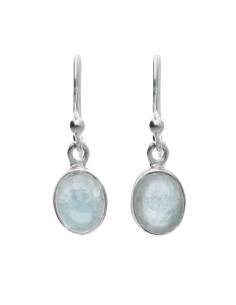 Aquamarine Oval Set in... 2