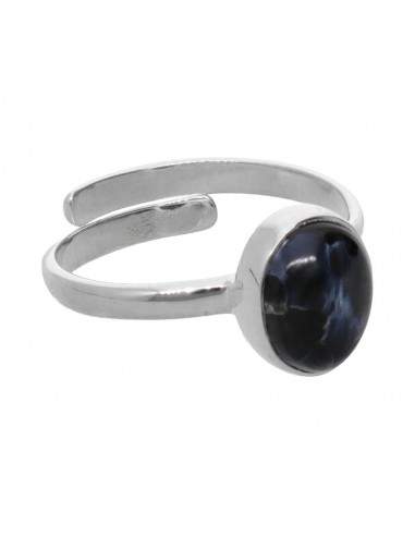 Pietersite ovale en argent 925